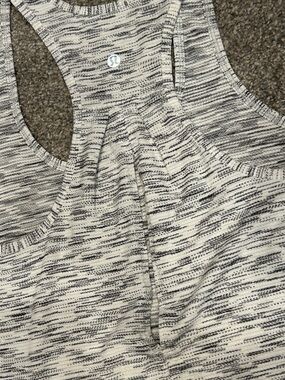 Lululemon Gray & White Space-Dyed Racerback Tank